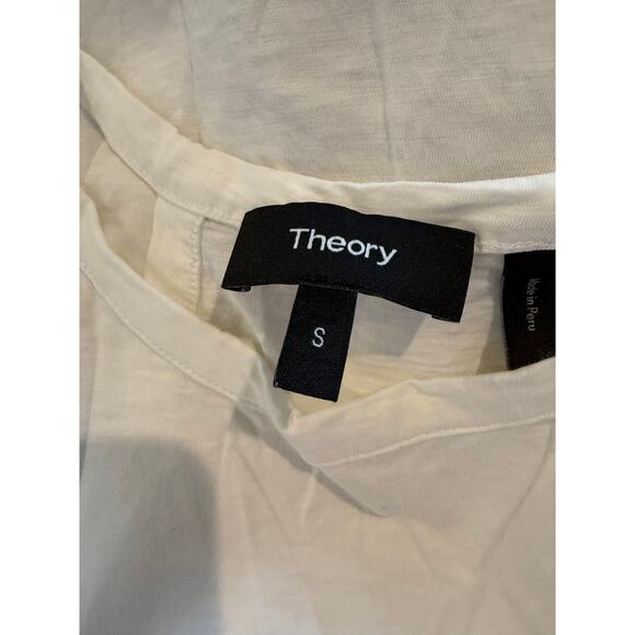 Theory Cutaway Halter Tank Top White S - Picture 6 of 7